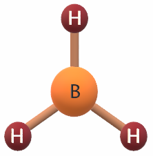 شكل جزي BH3